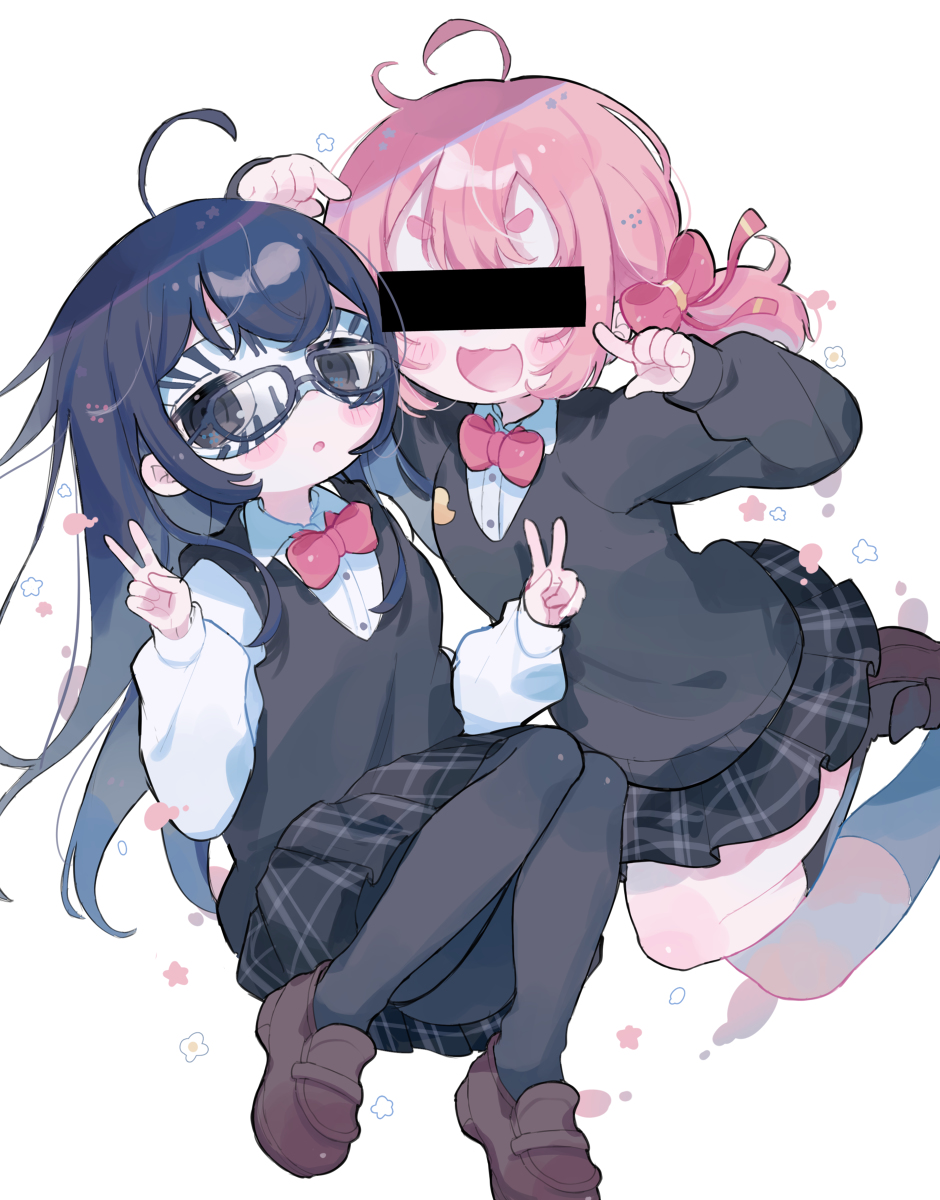 This is a pixiv picture whose title is 匿名ガールズ！.
