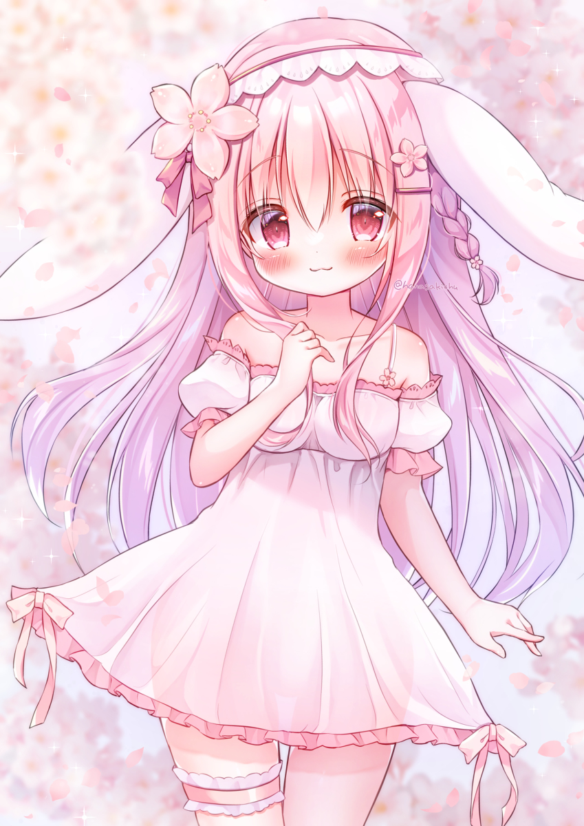 This is a pixiv picture whose title is 桜の精🌸.