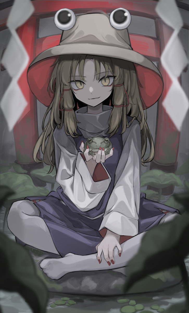 This is a pixiv picture whose title is 諏訪子.