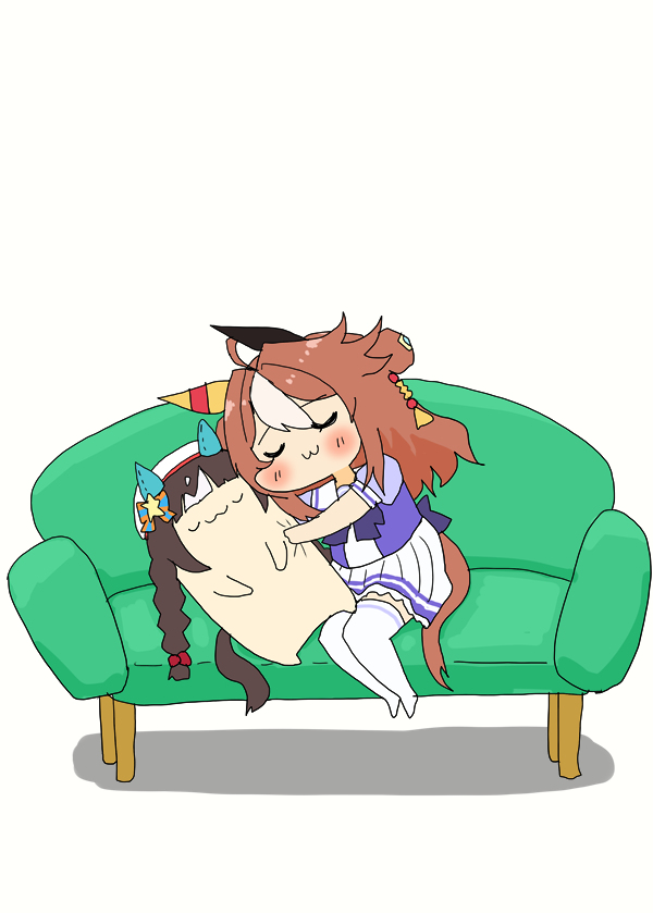 This is a pixiv picture whose title is タル枕と眠るリッキーちゃん.