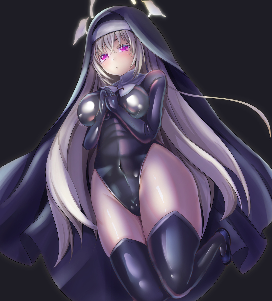This is a pixiv picture whose title is 覚悟のサクラコ様.