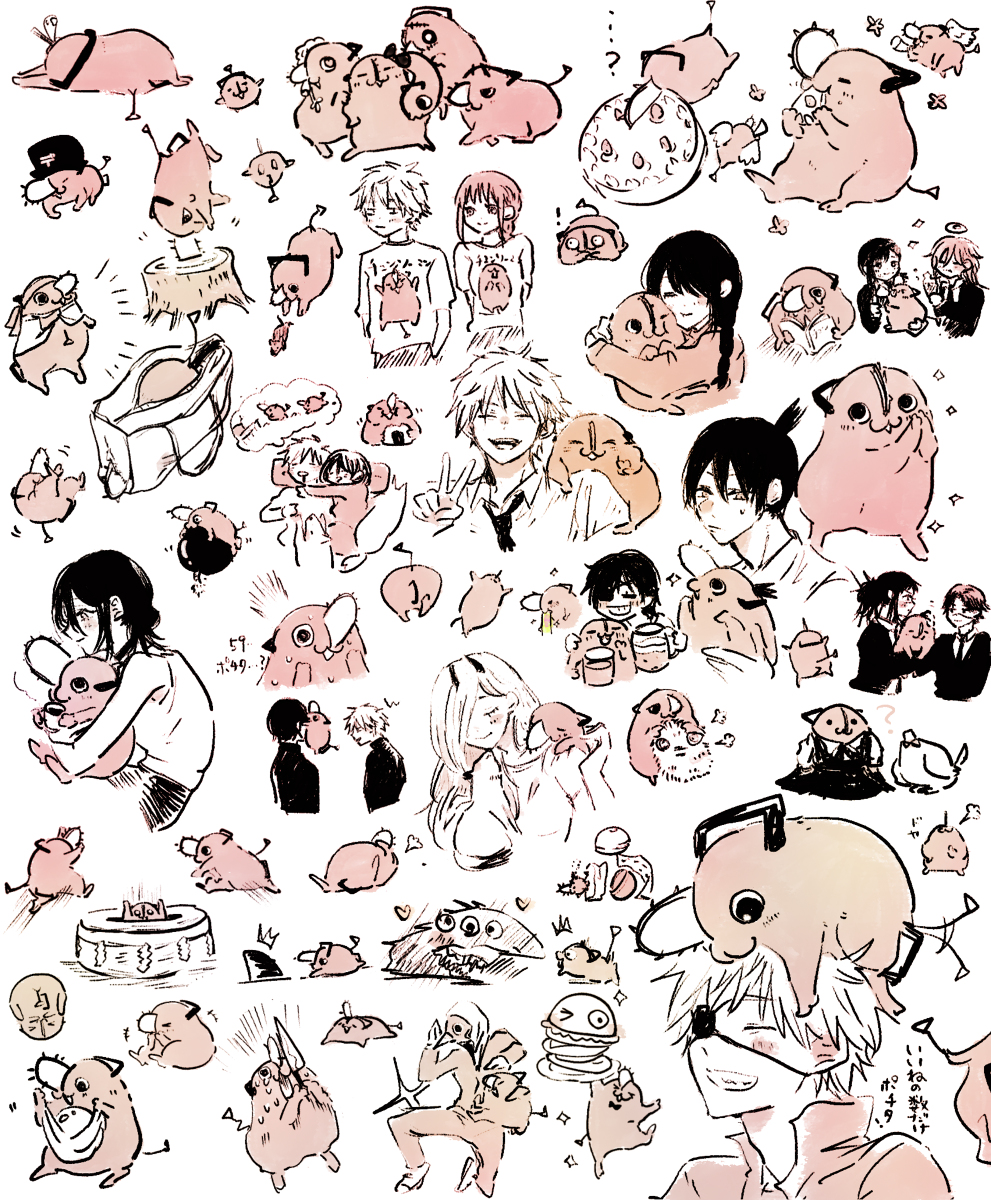 This is a pixiv picture whose title is チェンソついろぐ7.