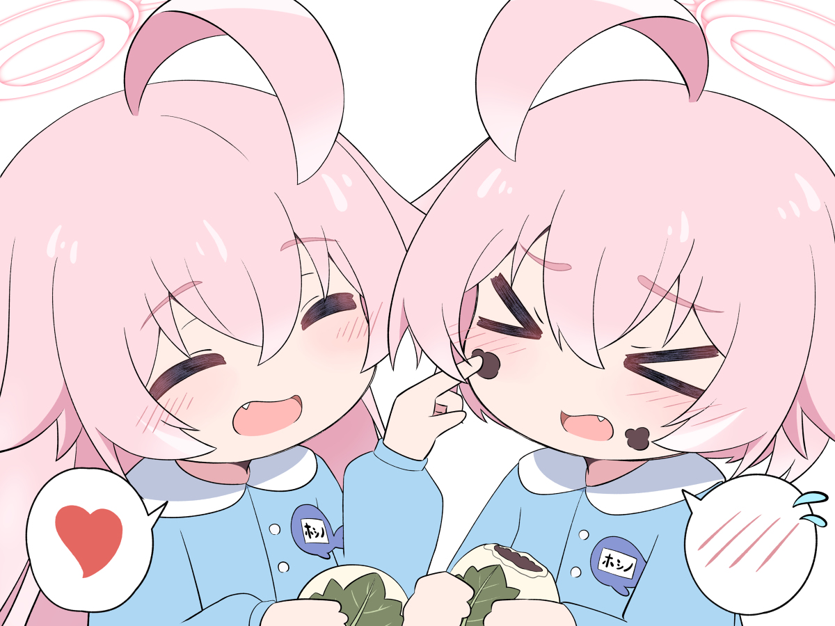 This is a pixiv picture whose title is 子供ホシノ姉妹.