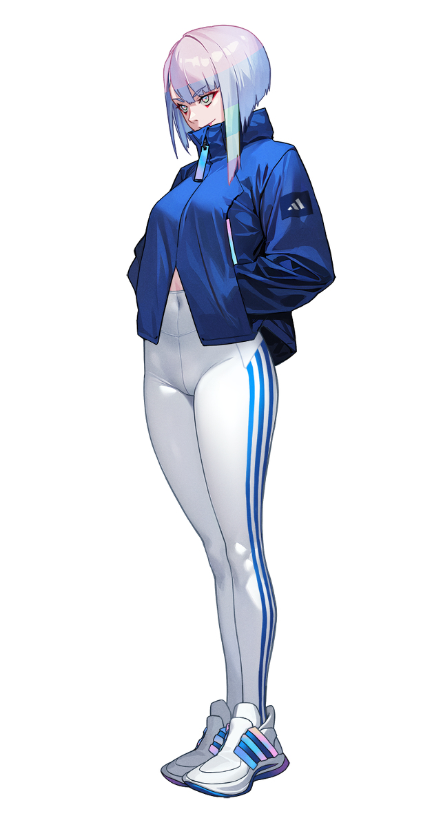 This is a pixiv picture whose title is Lucy / サイバーパンク エッジランナーズ x adidas.