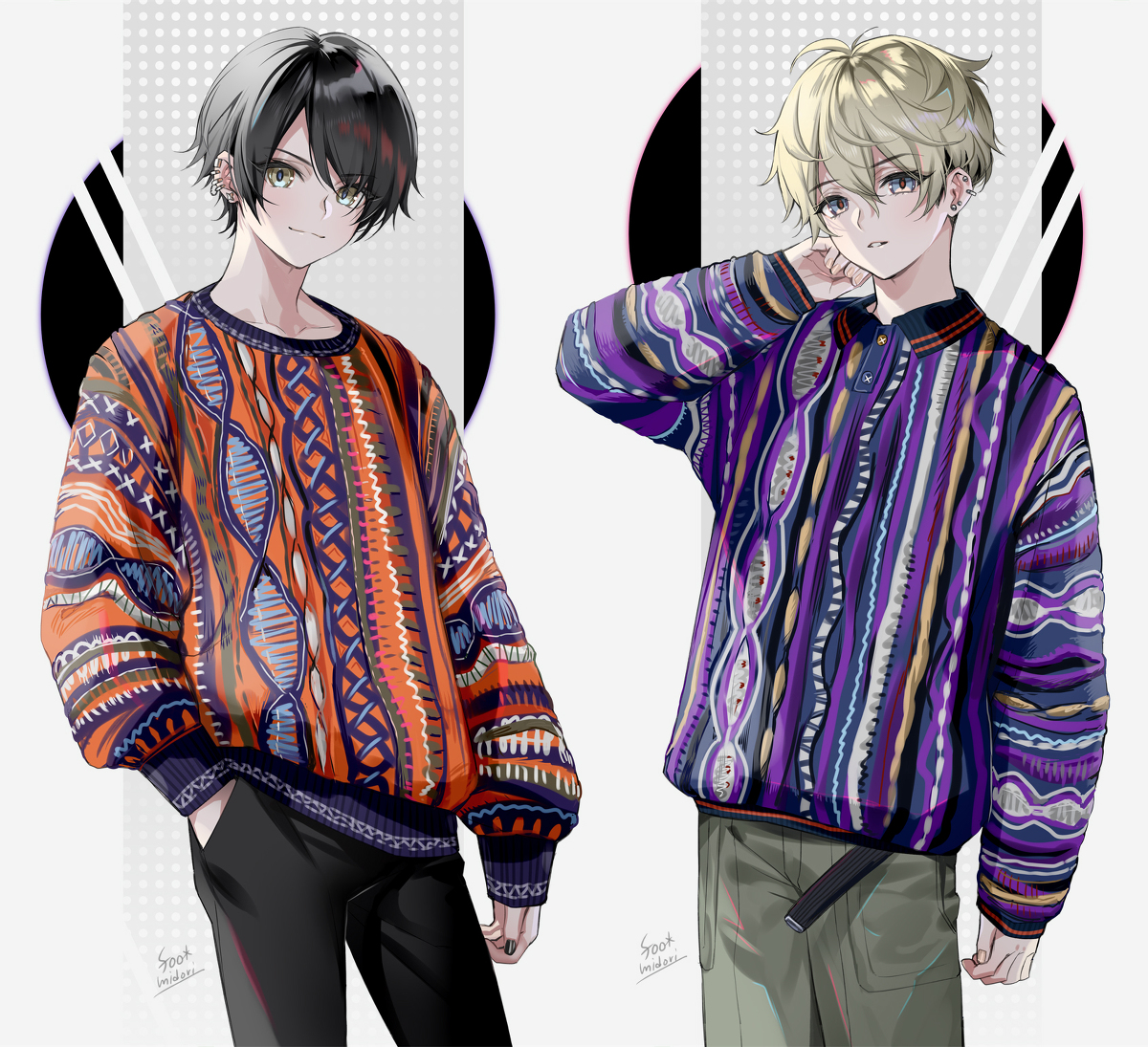 This is a pixiv picture whose title is 3Dニット.