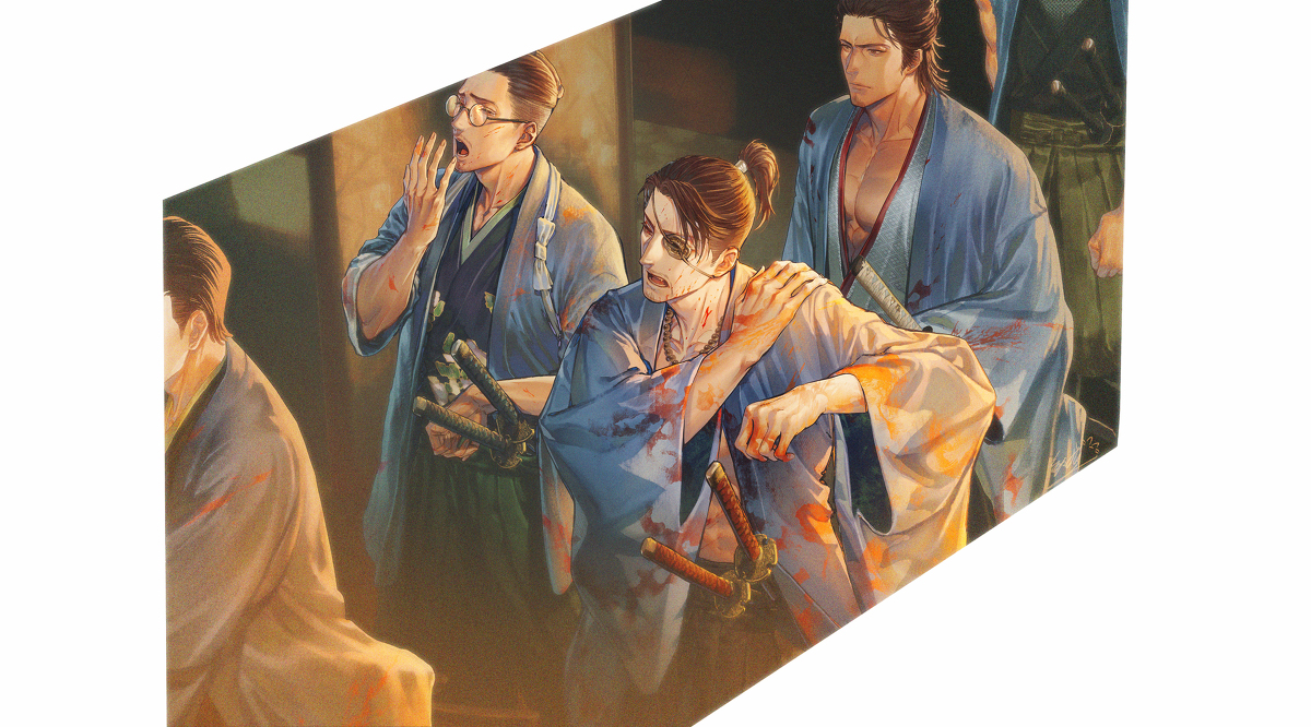 This is a pixiv picture whose title is 新选组下班.