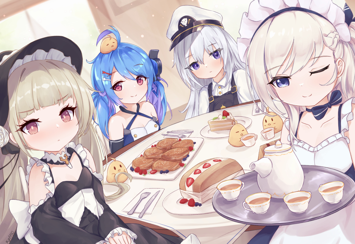 This is a pixiv picture whose title is Teatime with the little ladies.