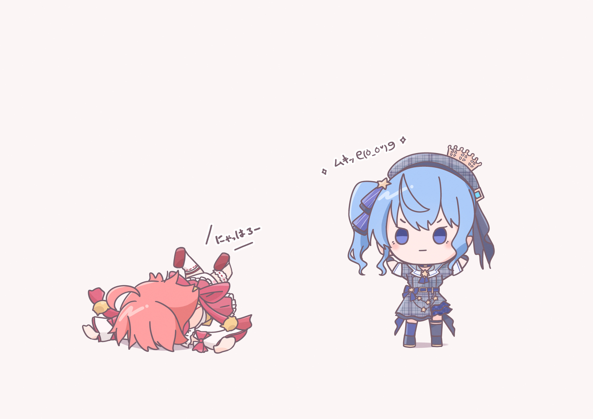 This is a pixiv picture whose title is ﾆｬﾊﾛｰ🌸ムキッᕦ(ò_óˇ)ᕤ.