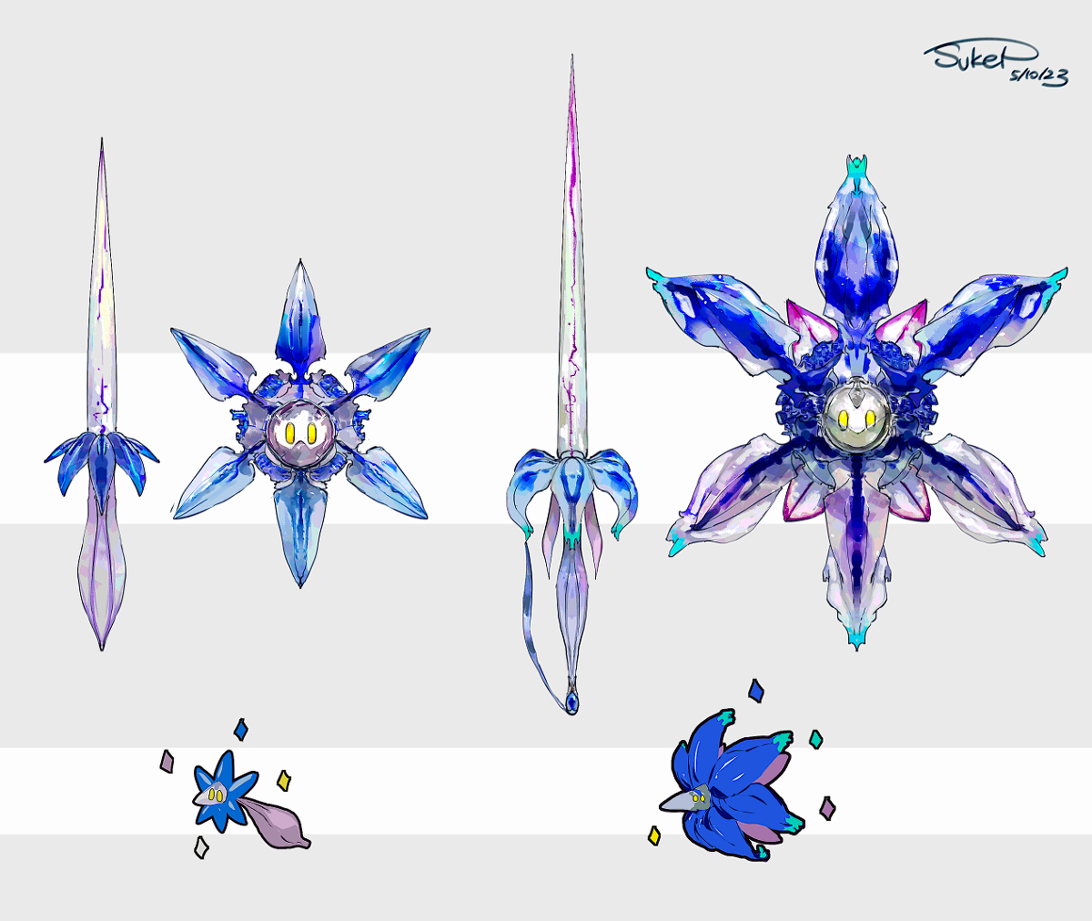 This is a pixiv picture whose title is キラーメ・キラフロルの武器化（ポケモンSV）.