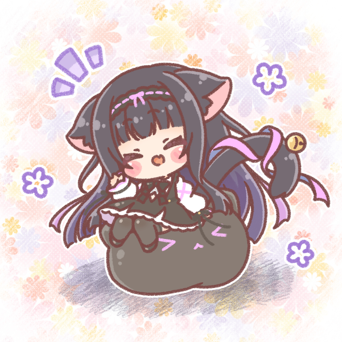 This is a pixiv picture whose title is 藤咲ミアさま💜🐾.
