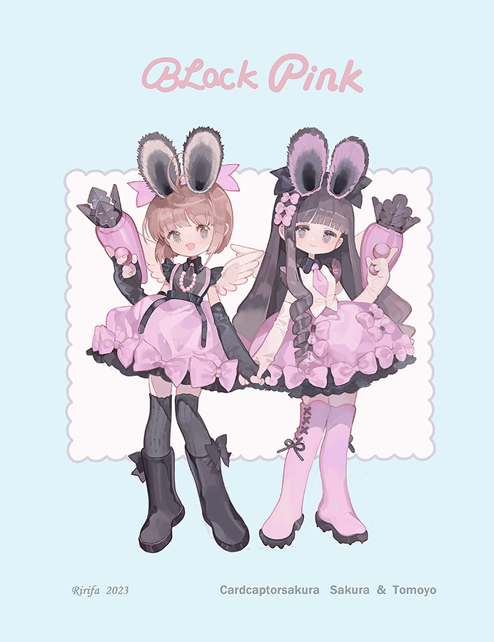 This is a pixiv picture whose title is Black Pink.