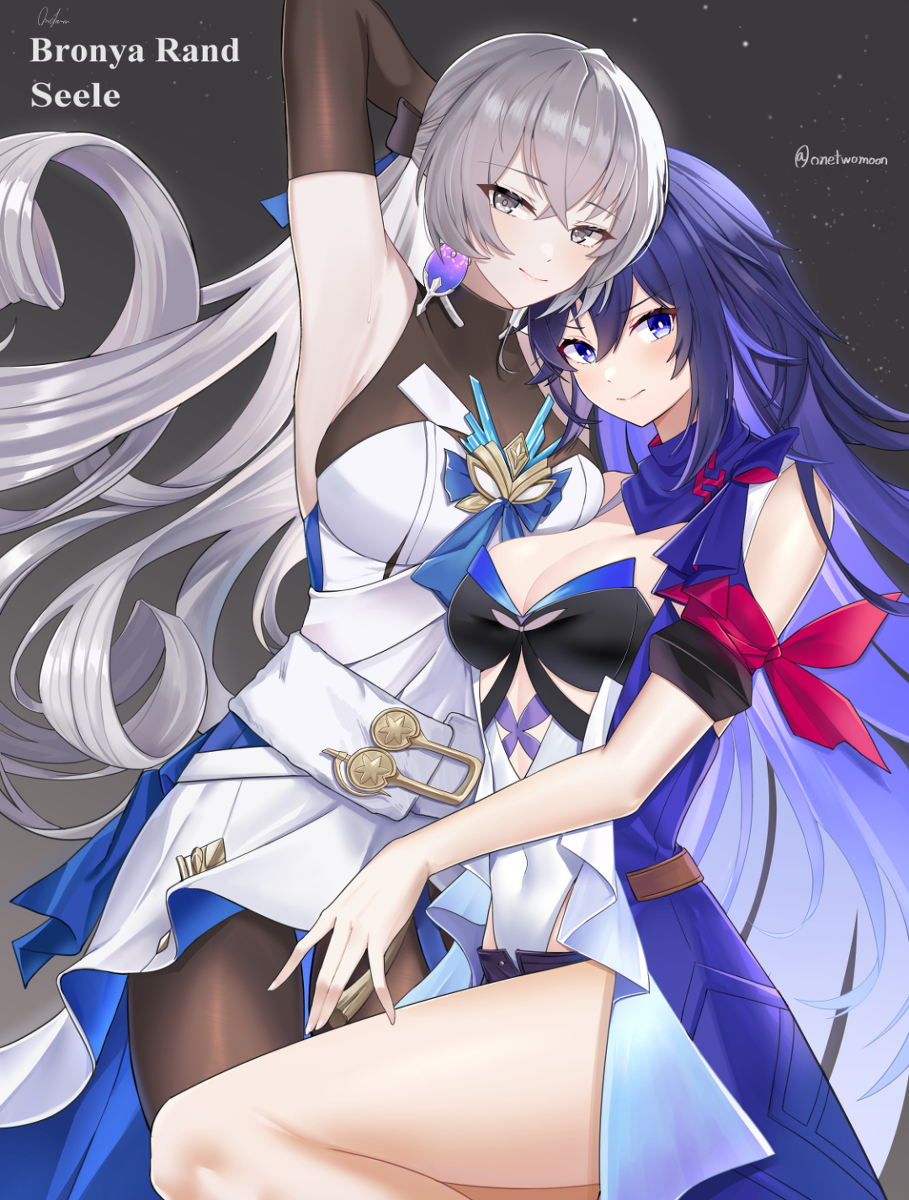 This is a pixiv picture whose title is Bronya & Seele.