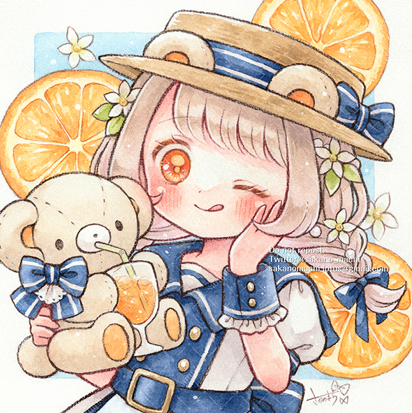 This is a pixiv picture whose title is 🍊.