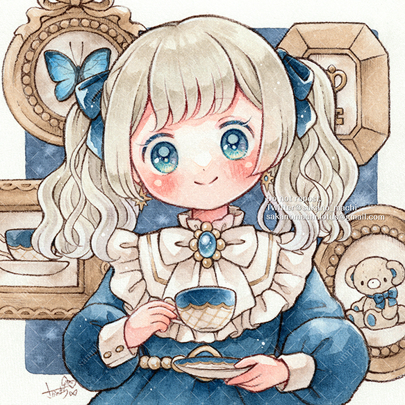 This is a pixiv picture whose title is 🖼.