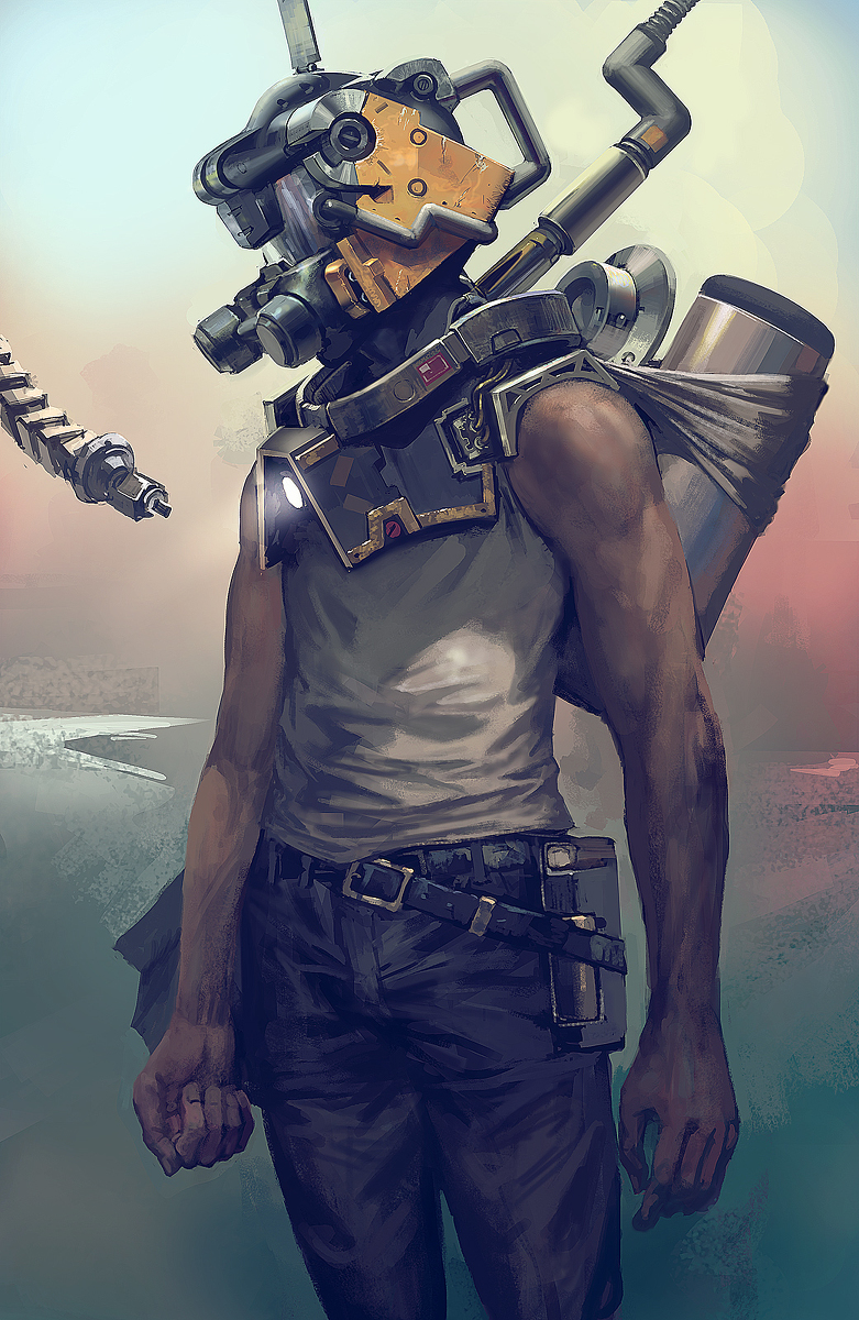 This is a pixiv picture whose title is Radiation Man.