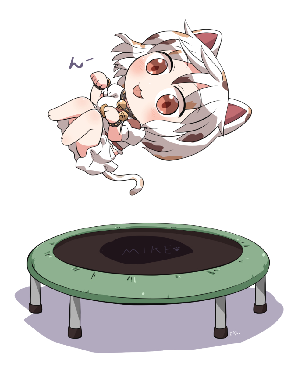 This is a pixiv picture whose title is 跳ねるミケちゃん.