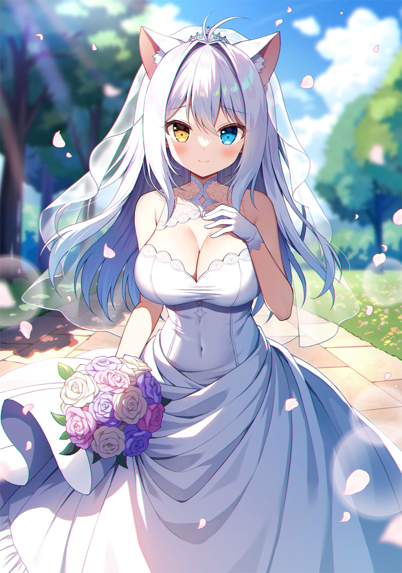 This is a pixiv picture whose title is WEDDING.