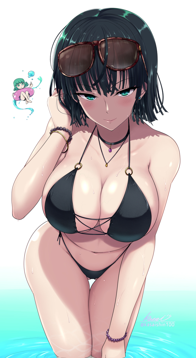 This is a pixiv picture whose title is ビキニのフブキ様.