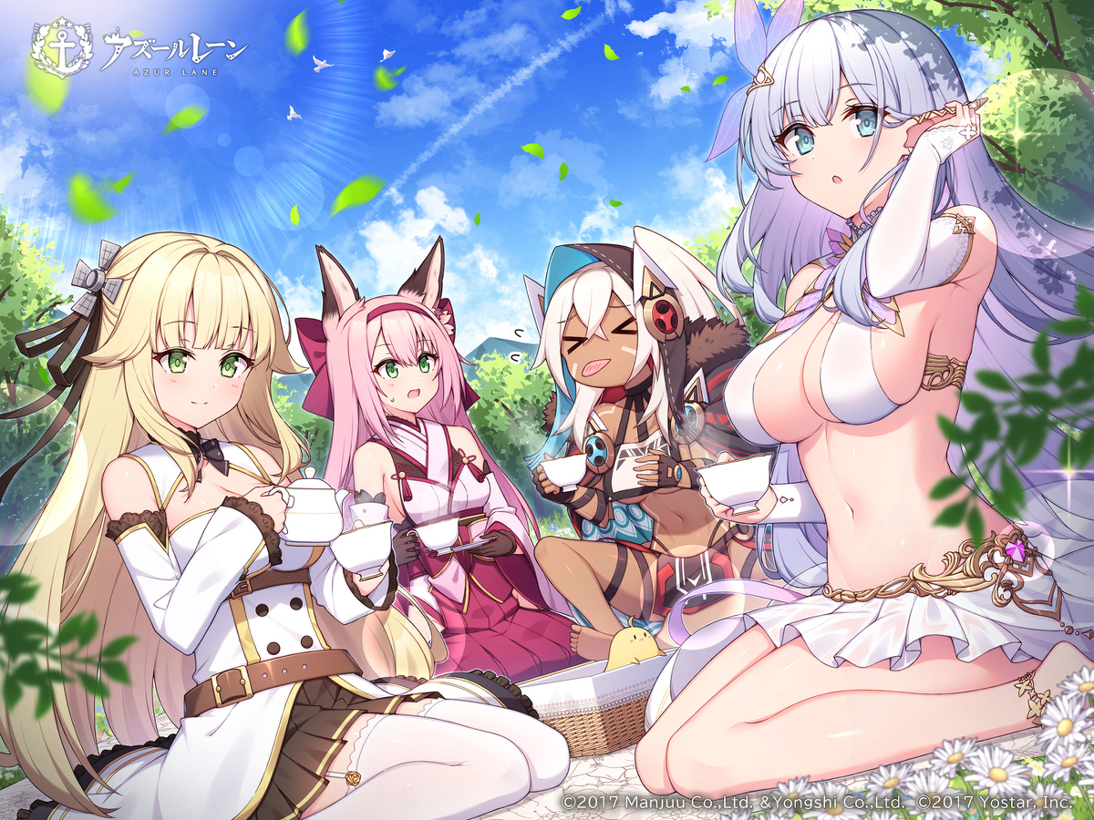 This is a pixiv picture whose title is 【仕事絵】アズールレーン記念イラスト.