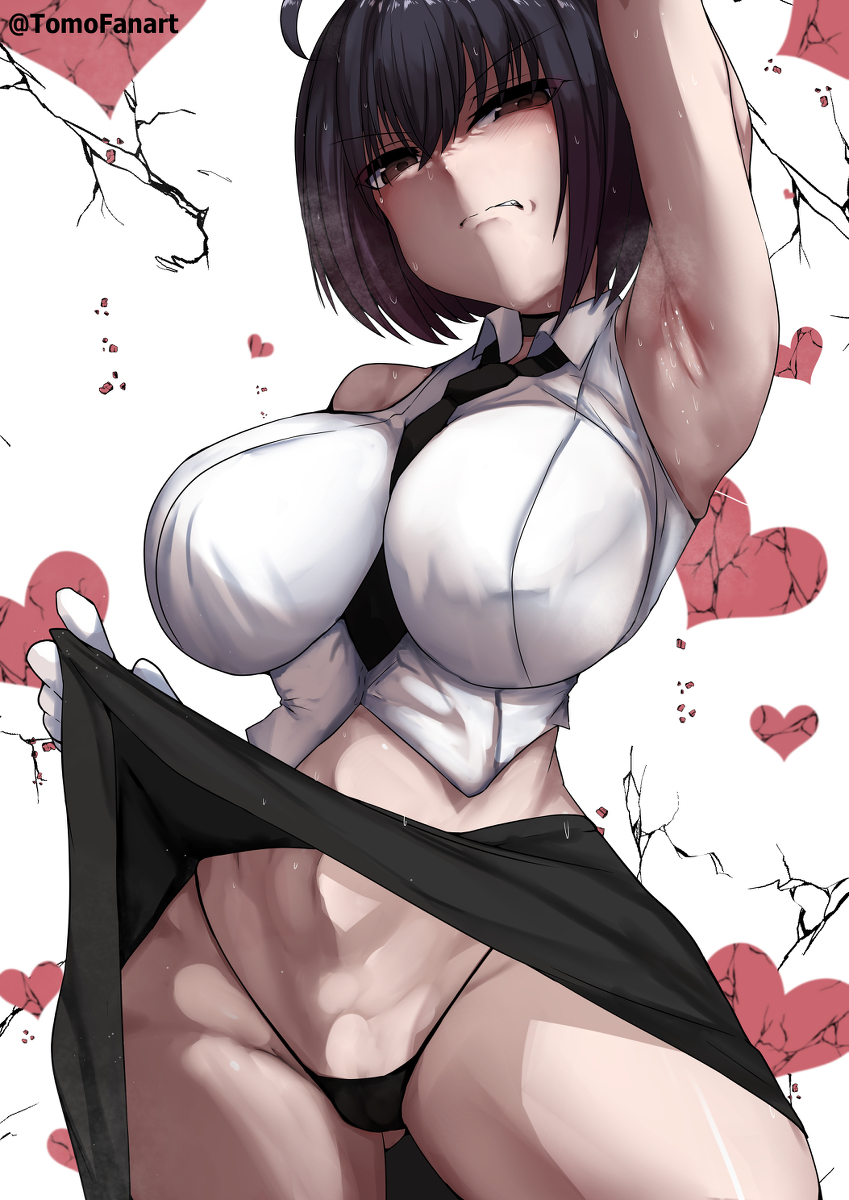 This is a pixiv picture whose title is 私の可愛いオリキャラ🥵😤👅💔.