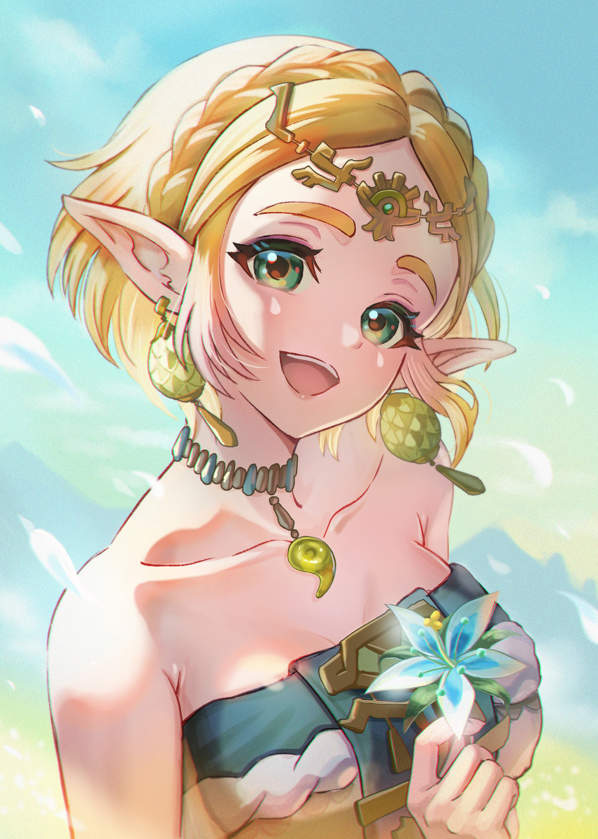 This is a pixiv picture whose title is ゼルダ姫.