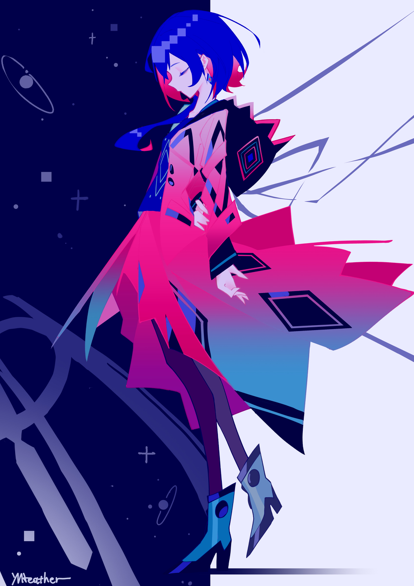 This is a pixiv picture whose title is 宇宙人偶.
