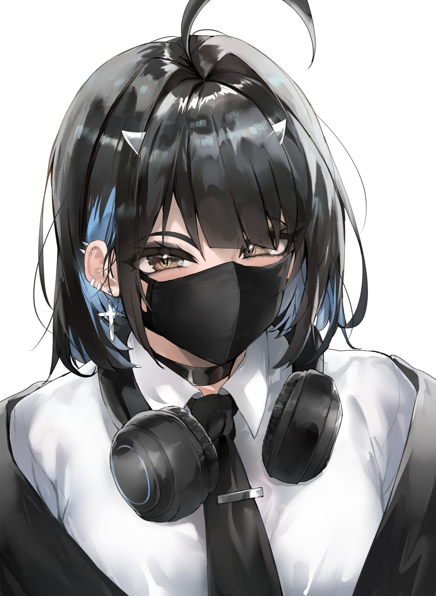 This is a pixiv picture whose title is Mask.