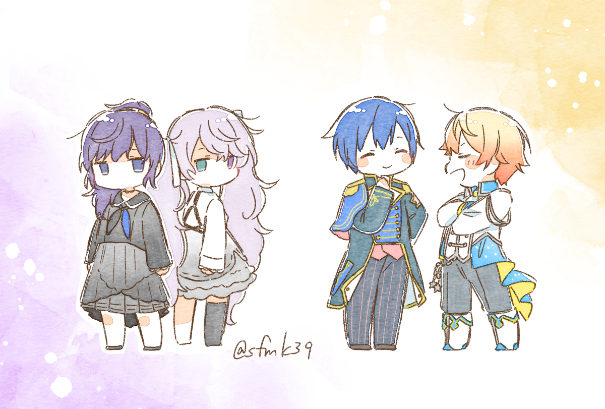 This is a pixiv picture whose title is ﾏｲ ﾌｪｲﾊﾞﾘｯﾄ ｺﾝﾋﾞ ×2.