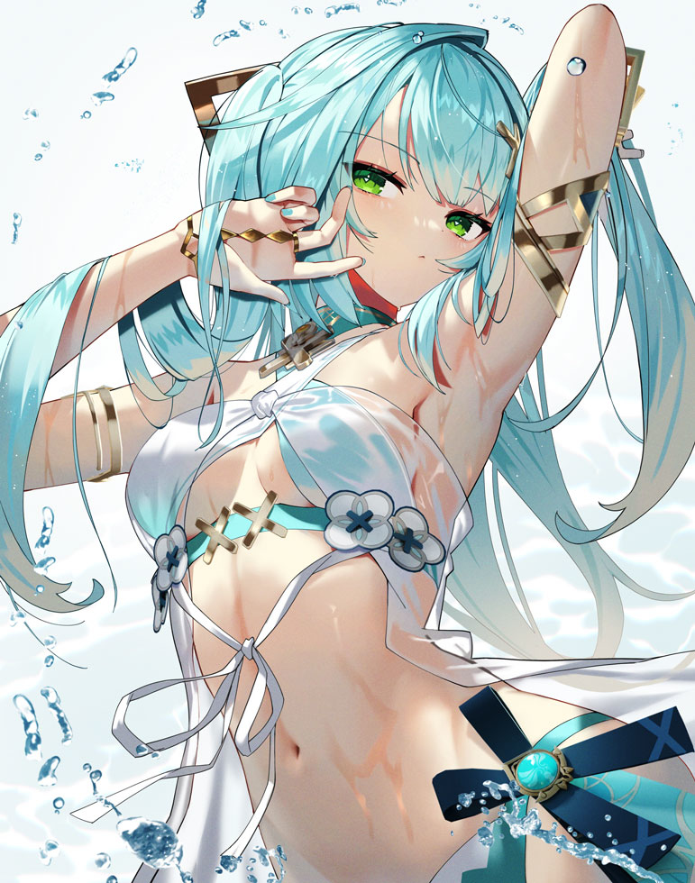 This is a pixiv picture whose title is 水着ファルザン.
