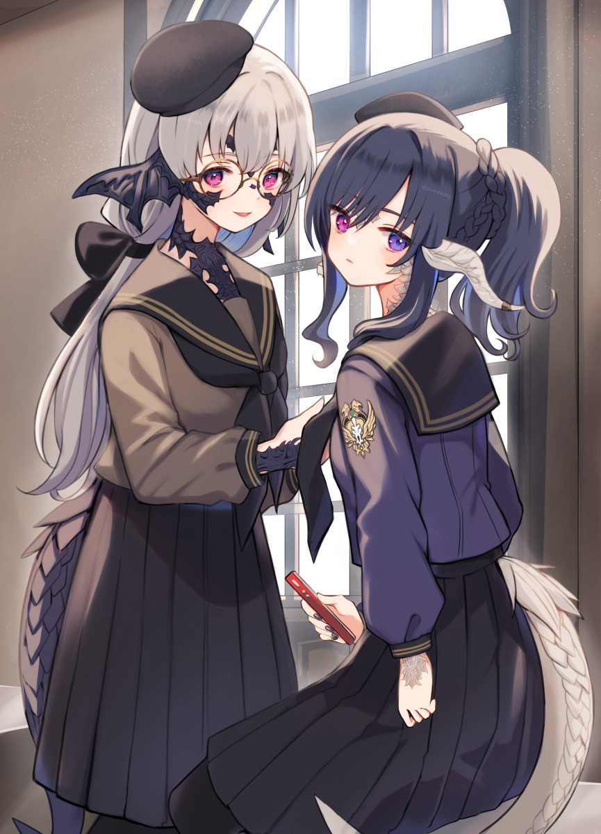 This is a pixiv picture whose title is 仲良し二人組.