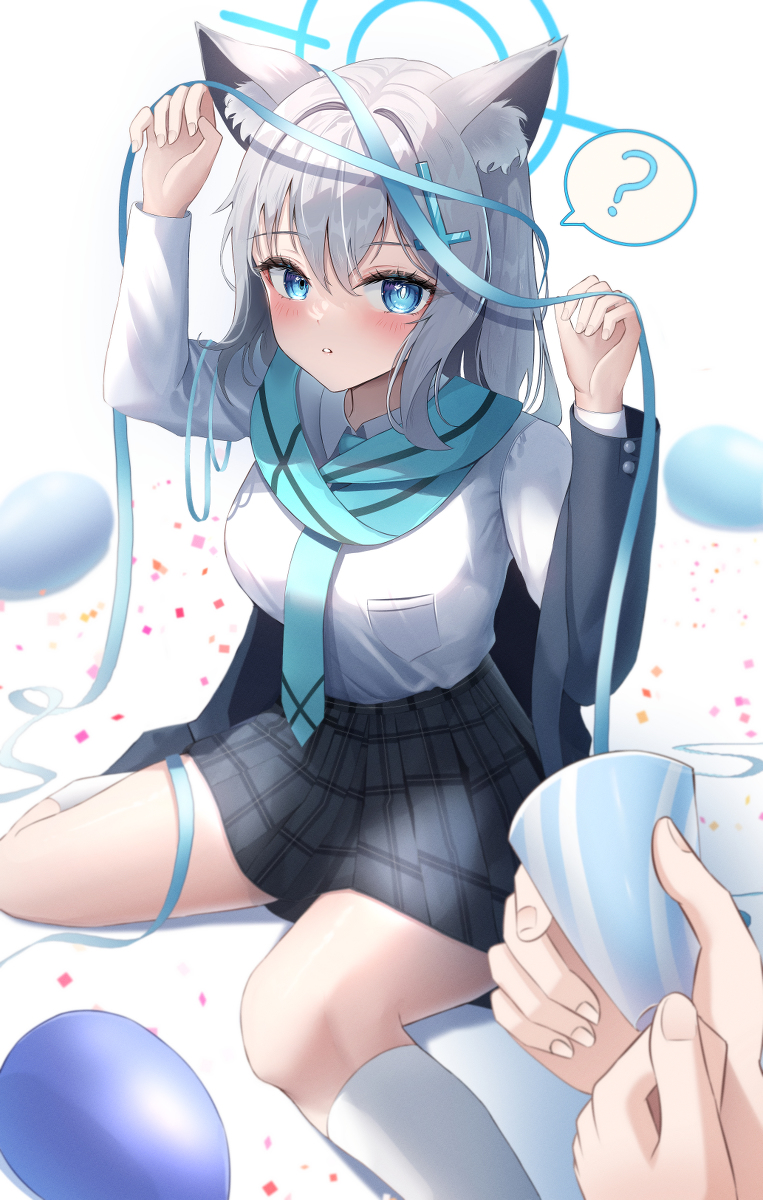 This is a pixiv picture whose title is シロコ 🎉.