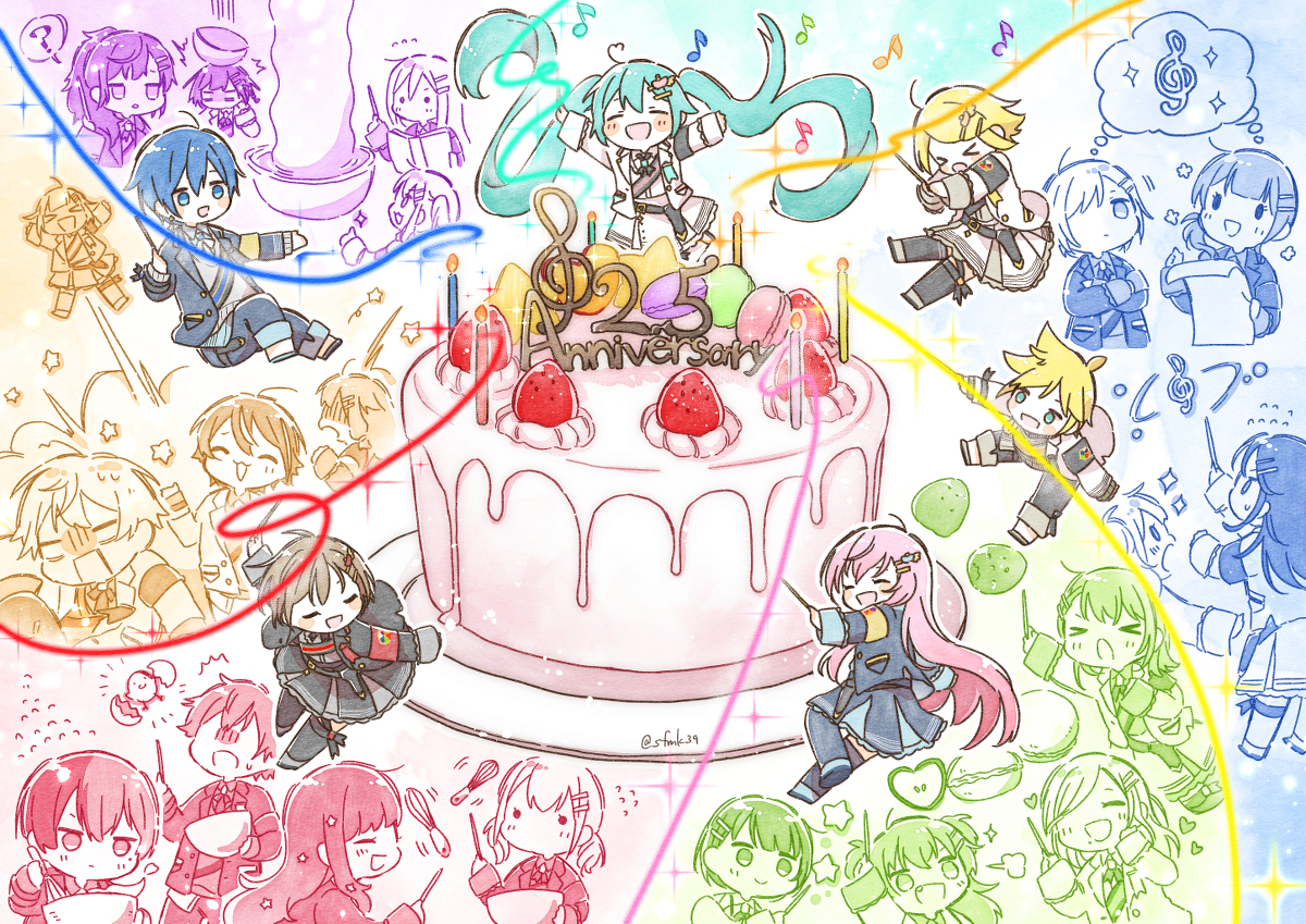 This is a pixiv picture whose title is 魔法・DE・ケーキ大作戦🎂.