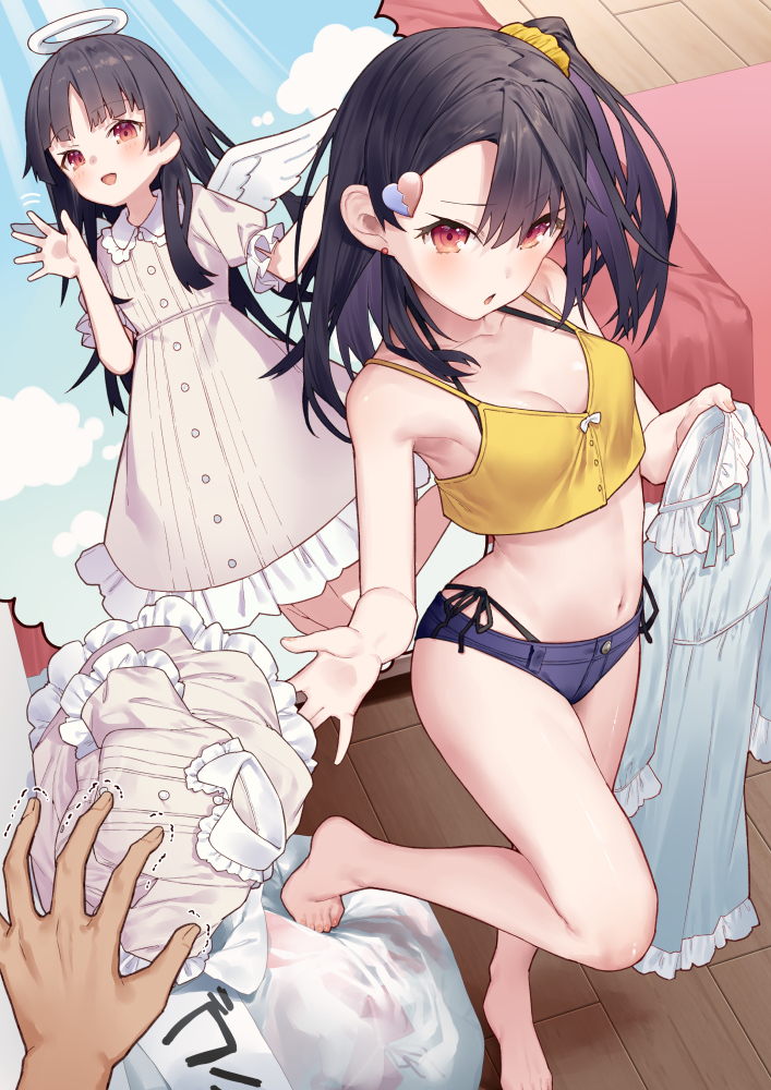 This is a pixiv picture whose title is 衣替えの悲劇！それを捨てるなんてとんでもない・・・.