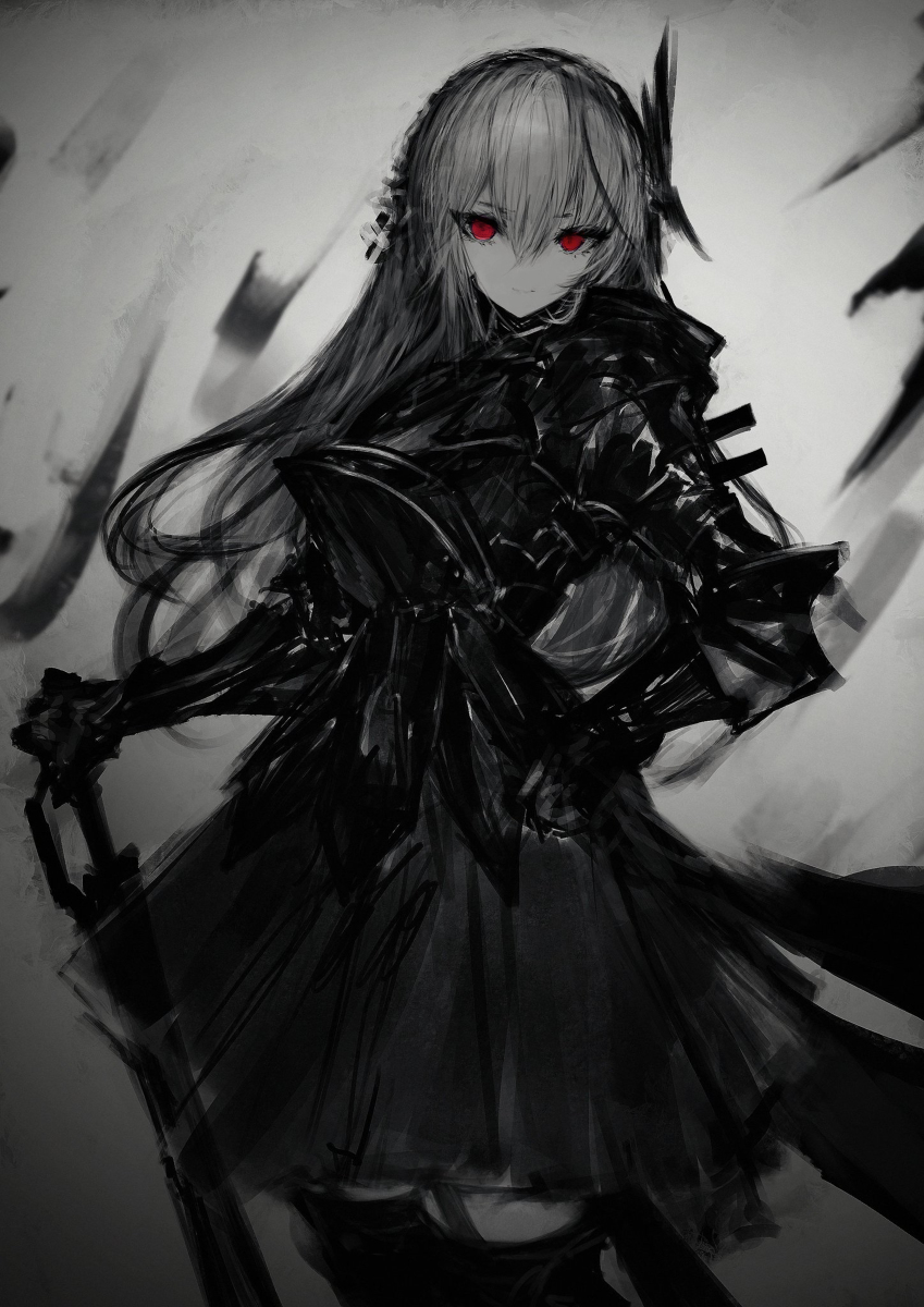 This is a pixiv picture whose title is Black Knight（Gothic）.