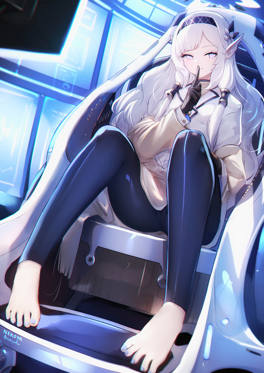 This is a pixiv picture whose title is 超天才清楚系病弱美少女.