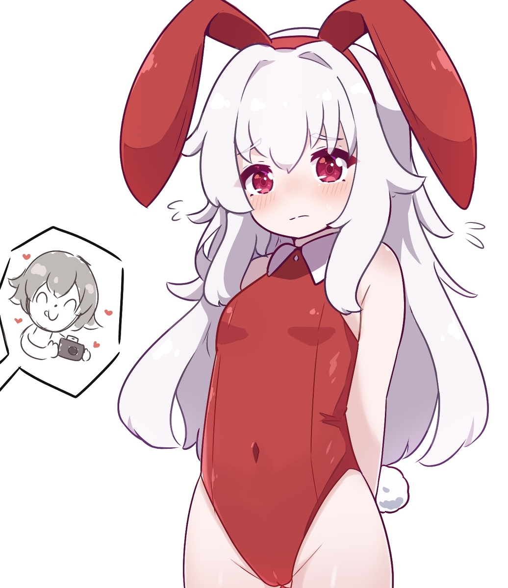 This is a pixiv picture whose title is Clara on a Bunnysuit.