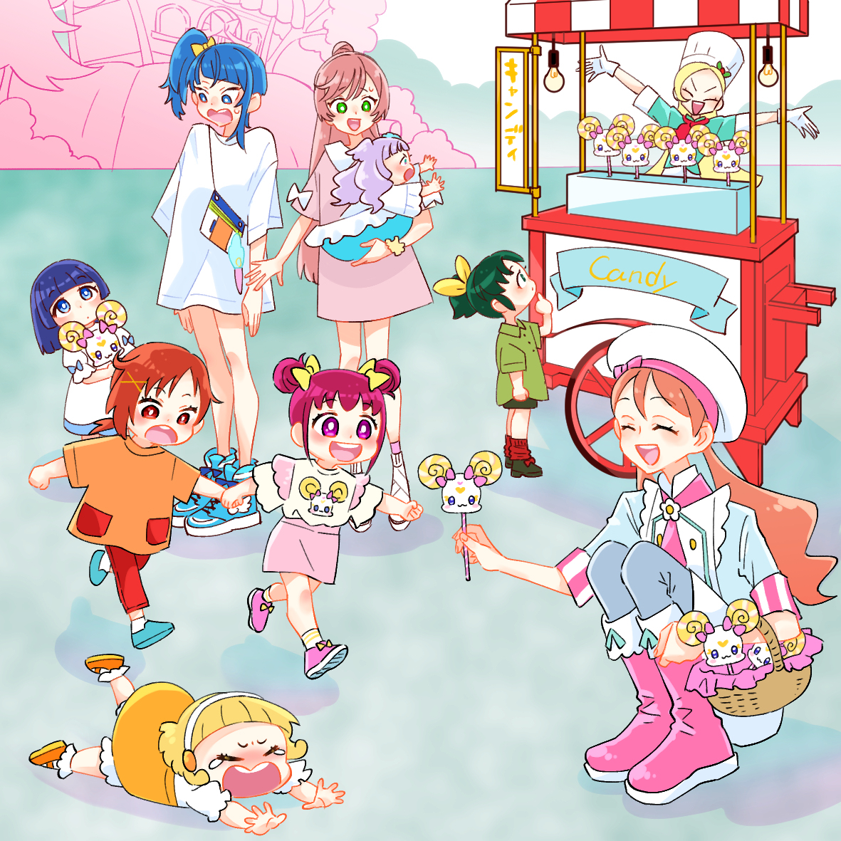 This is a pixiv picture whose title is ペロペロキャンディーキャンディ🍭.