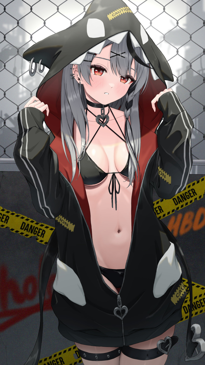 This is a pixiv picture whose title is 沙花叉クロヱ.