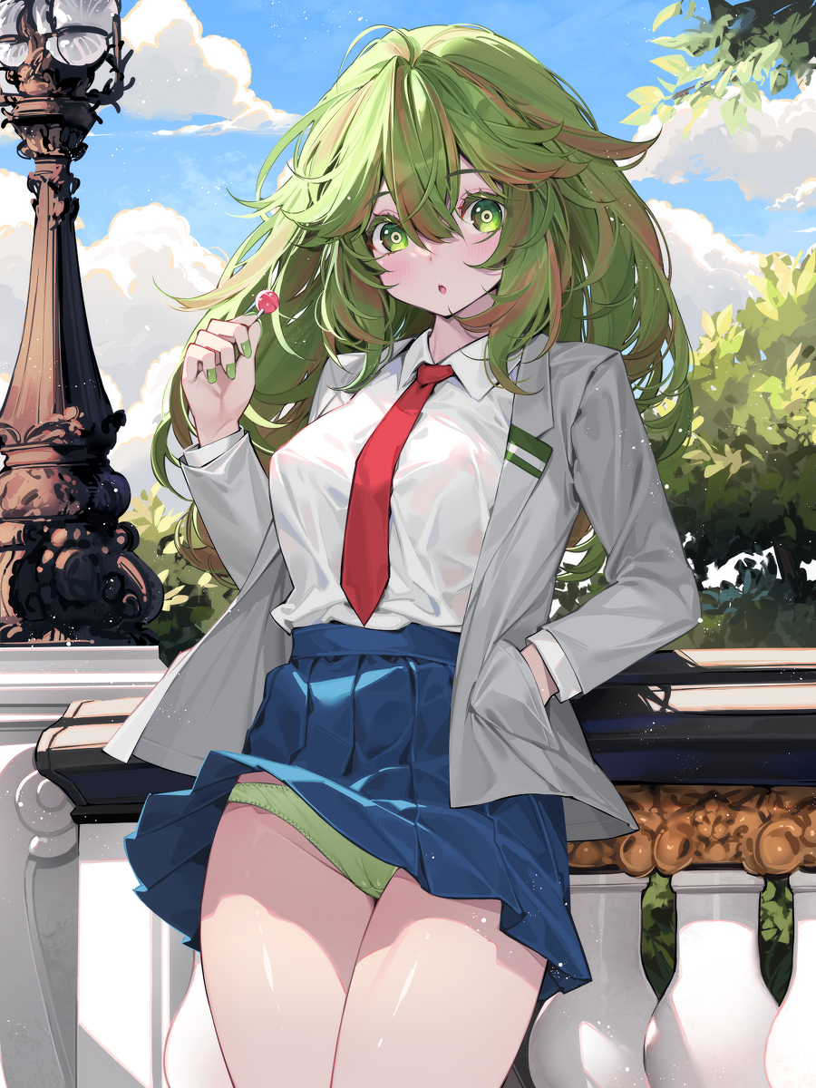 This is a pixiv picture whose title is 葉隱透 Hagakure Tōru.