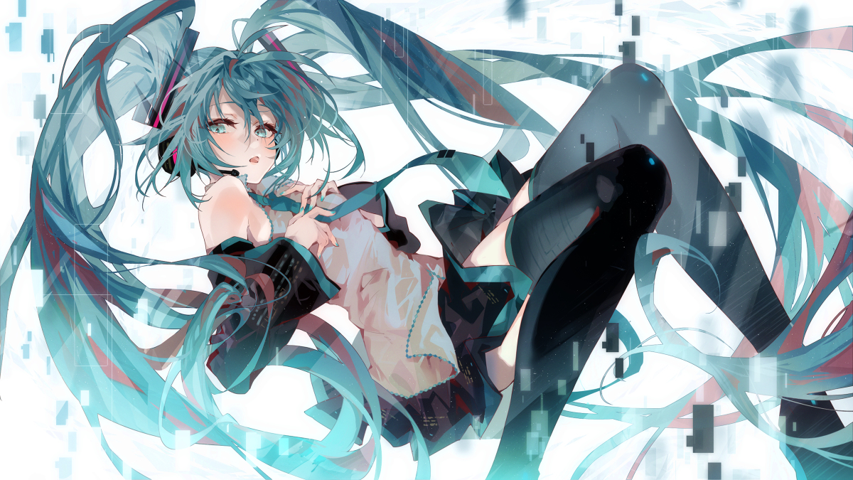 This is a pixiv picture whose title is 初音ミクの消失.