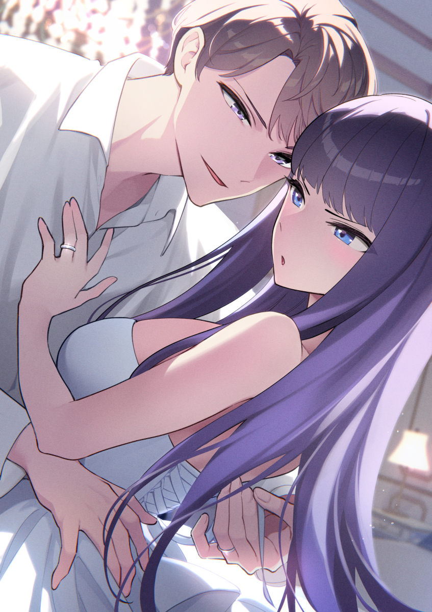This is a pixiv picture whose title is 御曹司とご令嬢.