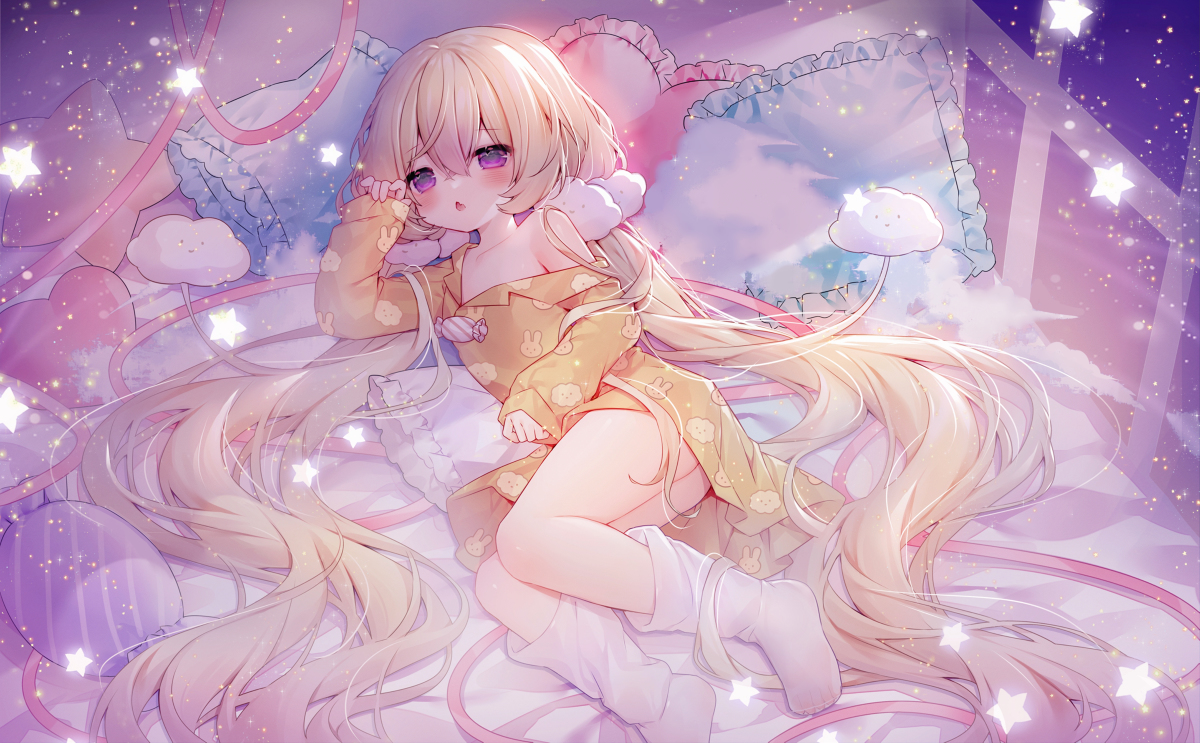 This is a pixiv picture whose title is 眠眠.
