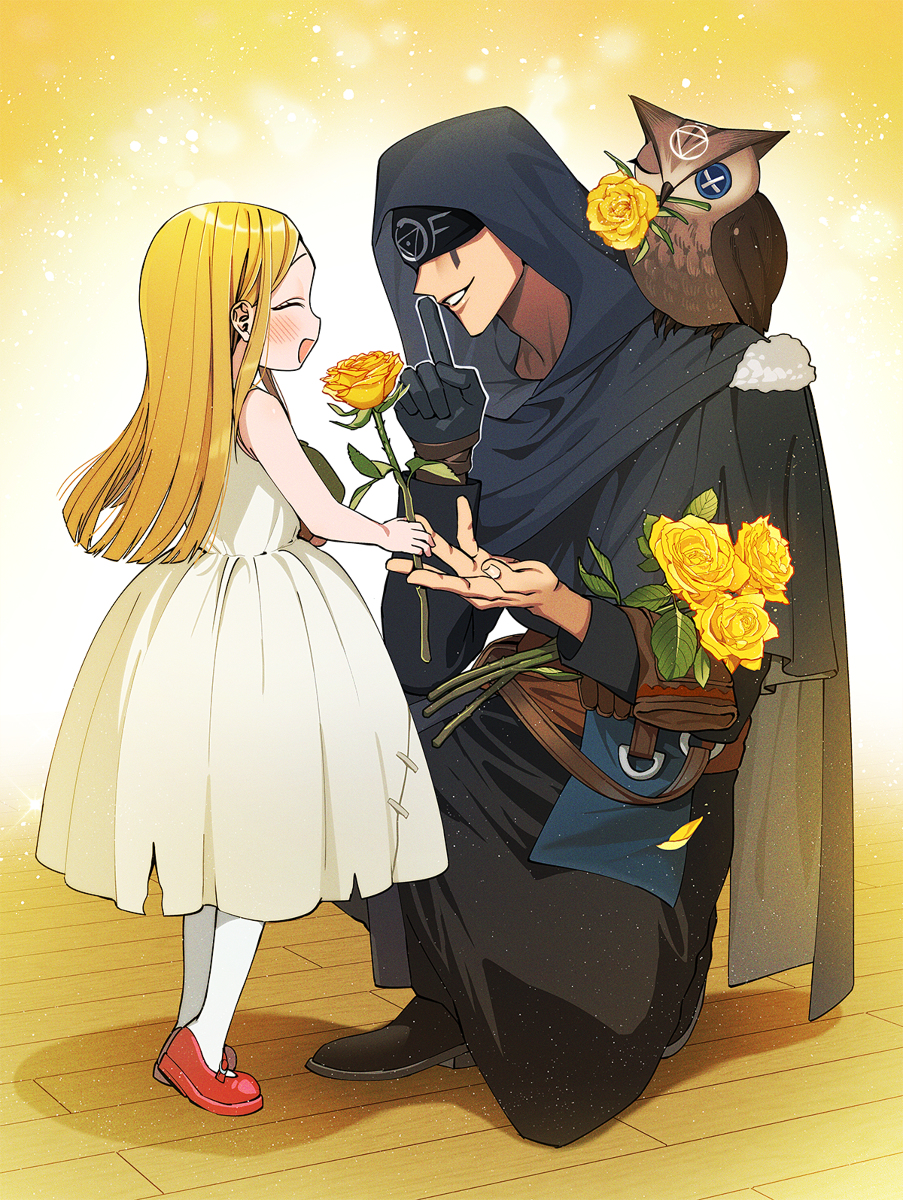 This is a pixiv picture whose title is 満開の笑顔の君に.