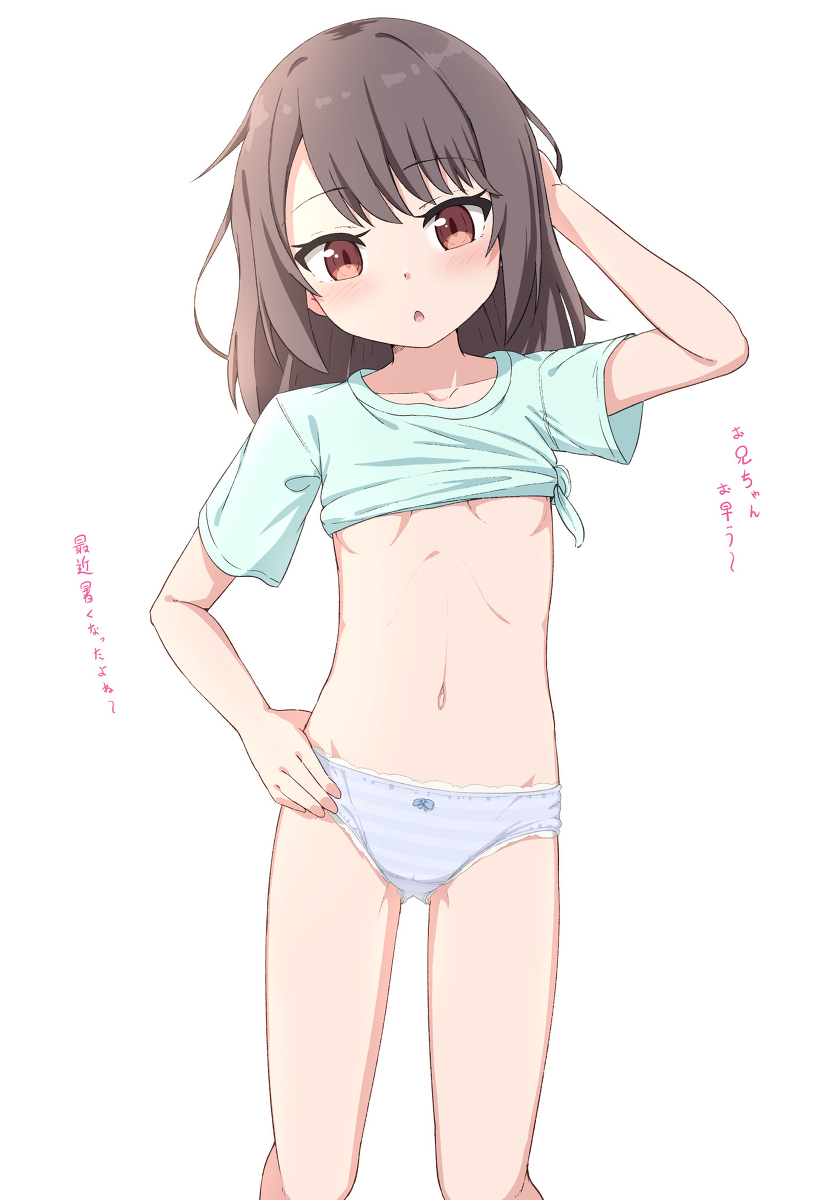 This is a pixiv picture whose title is 💓朝からだらしない格好の子.