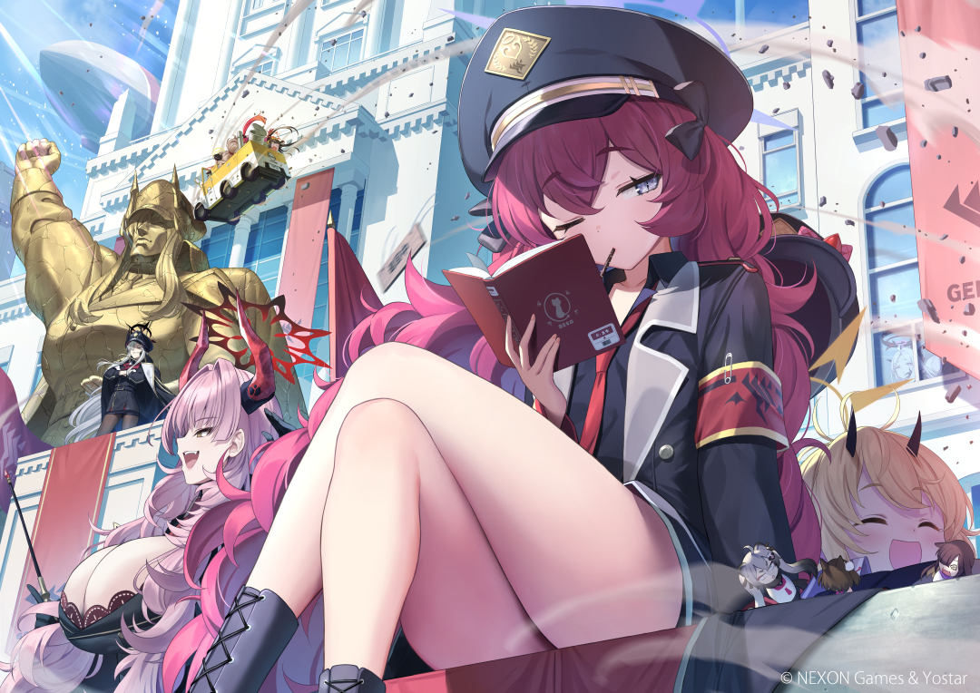 This is a pixiv picture whose title is ゲヘナ学園の日常.