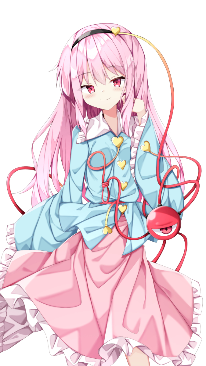 This is a pixiv picture whose title is 長髪さとりさま.