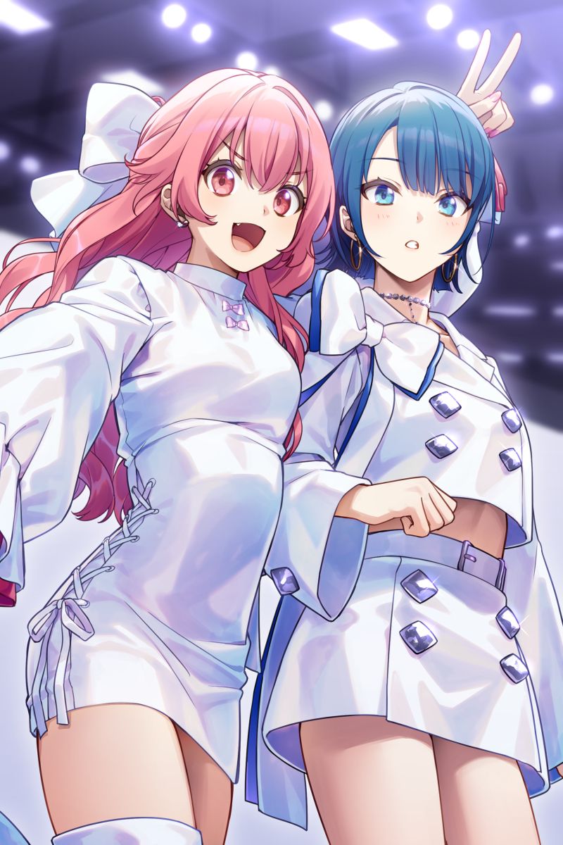 This is a pixiv picture whose title is ZOZOTOWNコラボ衣装　愛莉＆遥.