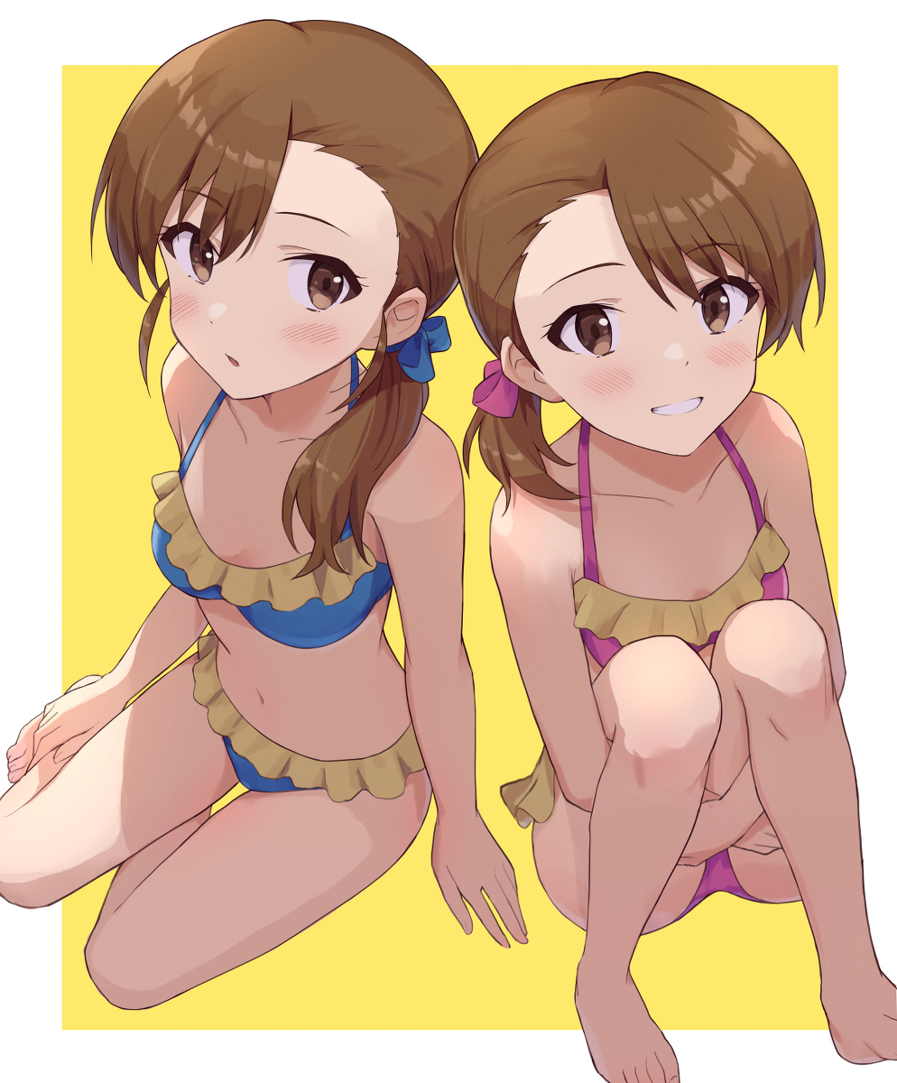 This is a pixiv picture whose title is 双海亜美 双海真美生誕祭2023.