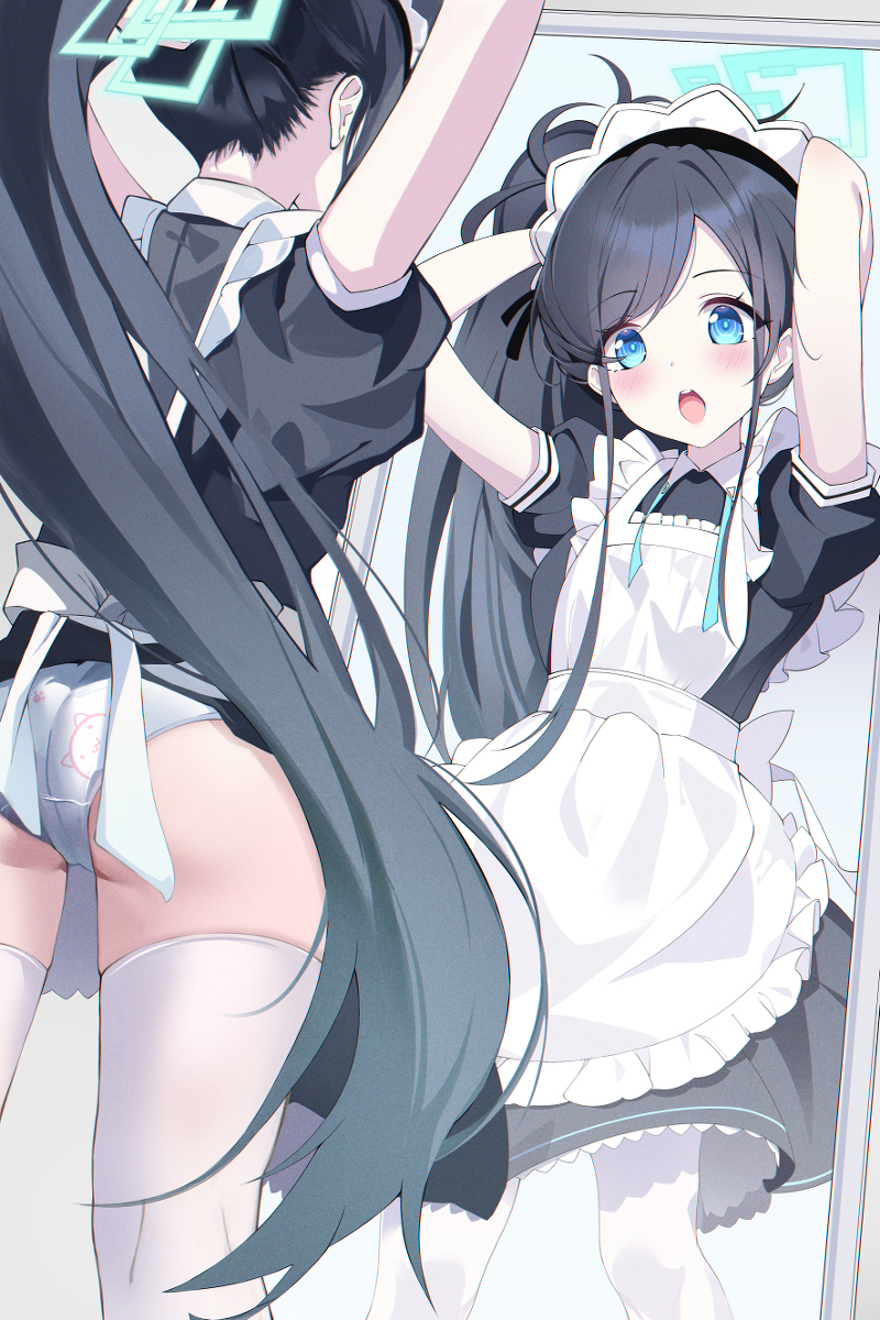 This is a pixiv picture whose title is mirror.