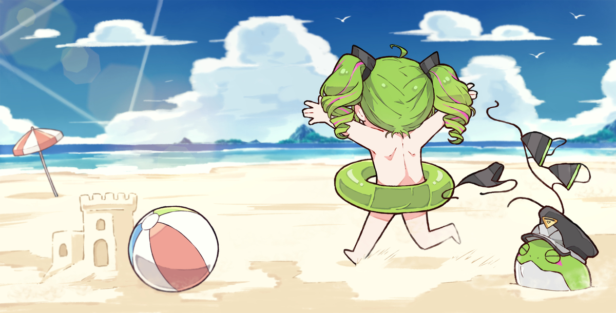 This is a pixiv picture whose title is 夏だぁぁぁ！！！.